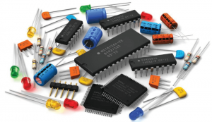 List of active electronic components and their functions