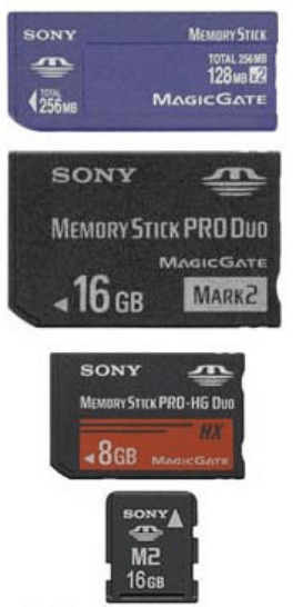 e)Memory Stick / Memory Stick PRO