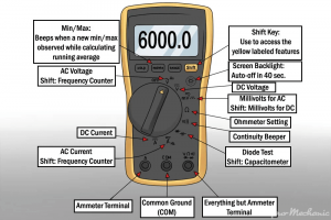 Components of a battery tester