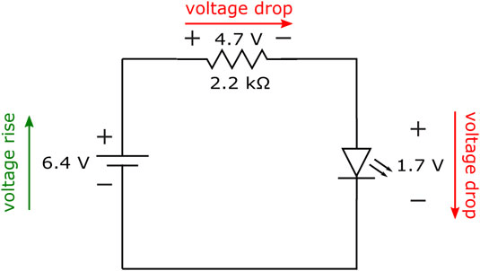 How to measure voltage drop of a circuit