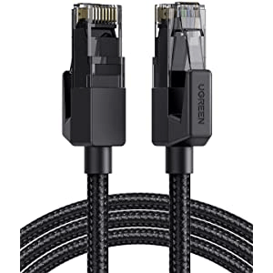 Ungreen Cat6 flat black cable