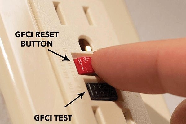 How to reset a GFCI without a reset button?