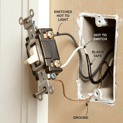 What happens if you wire a light switch wrong?
