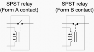 SPST relay connections