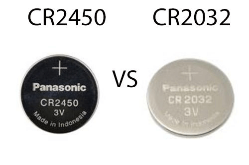 CR2450 vs CR2032: What's the difference