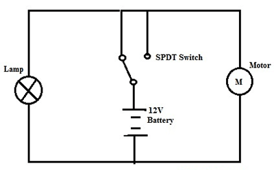 SPDT switch diagram