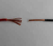 Soldering solid wire to stranded wire