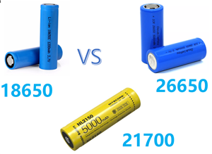 18650 VS 26650 VS 21700 Battery: What's the difference?