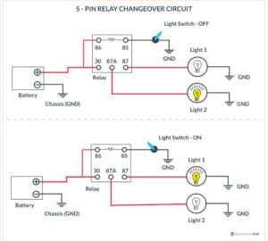 5-pin Relay Wiring Diagram