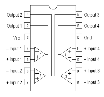 LM339 Pin Configuration