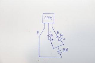 Connecting C945 transistor to a circuit