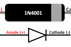 1N4001 diode pin configuration