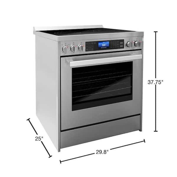 Know the size of the electric range